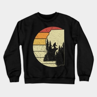 Bigfoot Mississippi Sunset Crewneck Sweatshirt